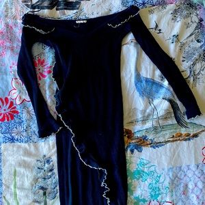 Zara asymmetrical crop top of the shoulder